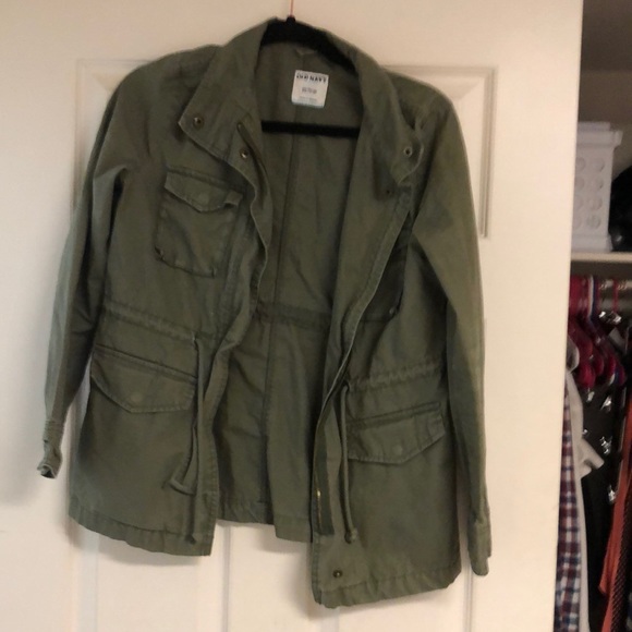 Old Navy Cargo Green Bomber Jacket - Picture 2 of 3